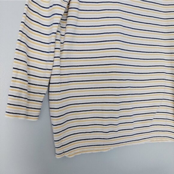 GAP 100% Cotton Fine Kit Crewneck Sweater Stripe Novelty XOXO Embroidery Sz M - Picture 8 of 16